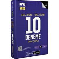 2026 KPSS Genel Yetenek Genel Kültür Tamamı Çözümlü 10 Deneme Pegem Yayınları