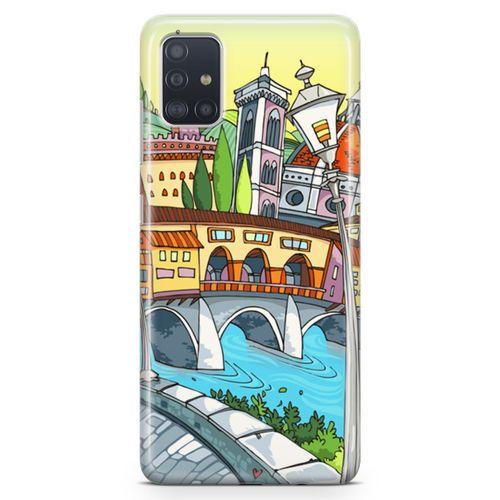 Samsung Galaxy A51 Kılıf Floransa Romantik Arka Kapak Koruma Desenli Full Koruyucu
