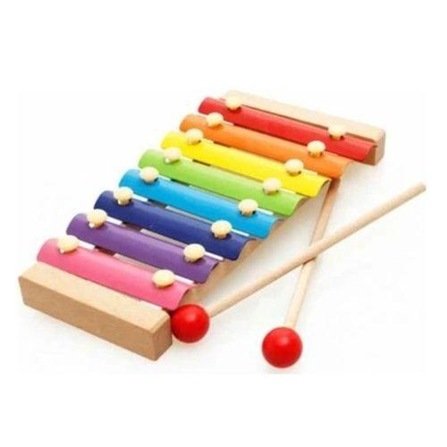 Bamtebi Model Ahşap Ksilofon 8 Nota 8 Ton 8 Tuşlu 25 Cm