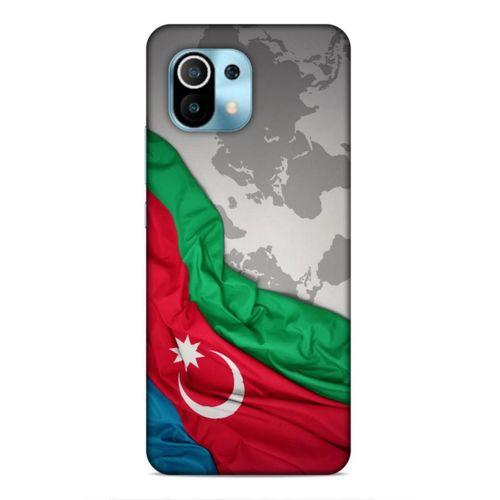 Xiaomi Mi 11 Uyumlu Kılıf Azarbaijan (16) Kalın Kılıf Harita Bayrak