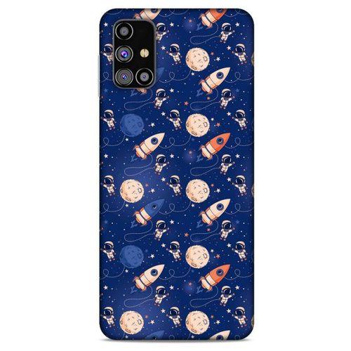 Samsung Galaxy M31s Uyumlu Kılıf Mavi Delisi (30) Silicone Case Galaksi