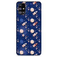 Samsung Galaxy M31s Uyumlu Kılıf Mavi Delisi (30) Silicone Case Galaksi