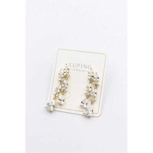 Taşlı Küpe - Altın