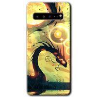 Samsung Galaxy S10 Plus Kılıf HD Desen Baskılı Arka Kapak - Digital Dragon
