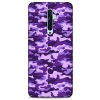Oppo Reno 2z Uyumlu Kılıf Mor Delisi (13) Silikon Kap Kamuflaj