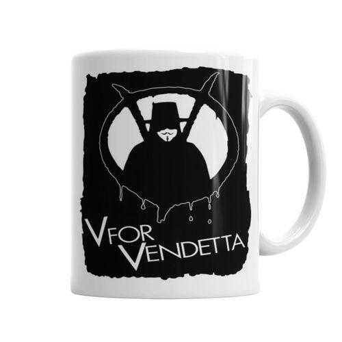 V For Vendetta Kupa Bardak Porselen