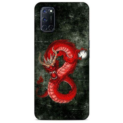 Oppo A72 Kılıf Dragons (23) Ultra Koruma Kılıfı Tatoo Kırmızı Ejderha