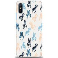 Xiaomi Redmi 9A Kılıf HD Baskılı Kılıf - Tavşan Kulağı + Tam Ekran Koruyucu