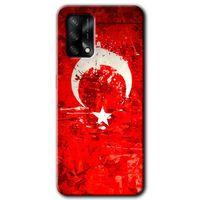 BeRa Aksesuar Oppo A74 Kılıf Baskılı Kapak - Albayrak 2 +Tam Kaplayan Mat Seramik