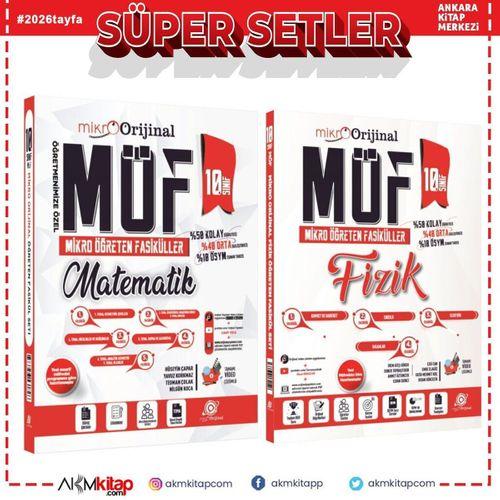 Orijinal Mikro 10. Sınıf Matematik ve Fizik MÖF Mikro Öğreten Fasiküller Seti 2 Kitap