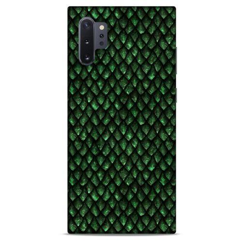Samsung Galaxy Note 10 Plus Kılıf Dragons (5) Koruma Kabı Ejderha Koyu Yeşil Pul