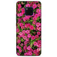 Lopard Huawei Mate 20 Pro Uyumlu Kılıf Bahar (40) Fit Silikon Kılıf Koyu Pembe