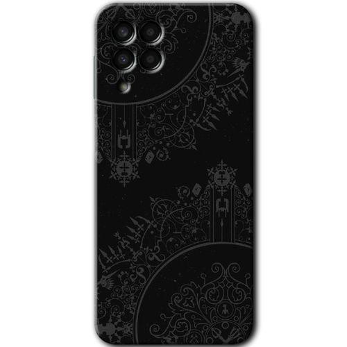 Galaxy M33 Kılıf HD Desen Baskılı Arka Kapak - Siyah Mandala