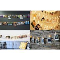 10'lu Led Işıklı Fotoğraf Mandalları