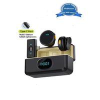 2 Adet Profesyonel Kablosuz Yaka Mikrofonu Typce Uyumlu Manyetik Klipsli