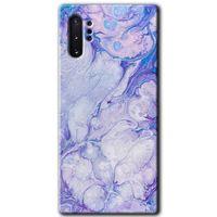 Galaxy Note 10 Plus Kılıf HD Desen Baskılı Arka Kapak - Spots Lilac