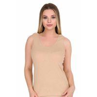 Geniş Askılı Elestan Likralı Kadın Atlet Ten 2127b