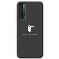 Potkal Hediye Fabrikası Huawei P Smart 2021 Kılıf HD Desen Baskılı Arka Kapak - Headshot