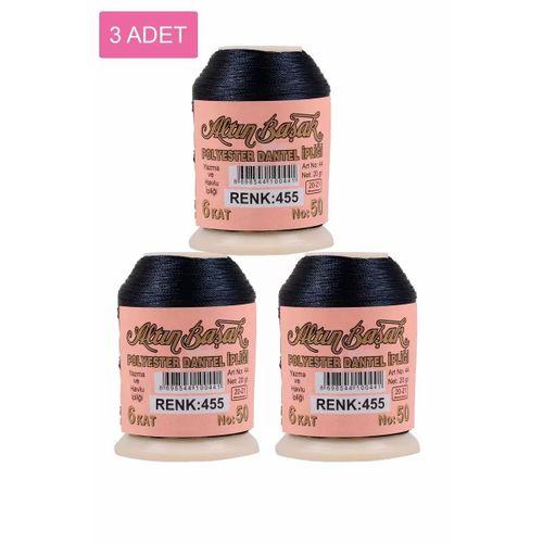 3 Adet Altınbaşak Oya ve Dantel İpi 20 gr - Royaleks - No: 455