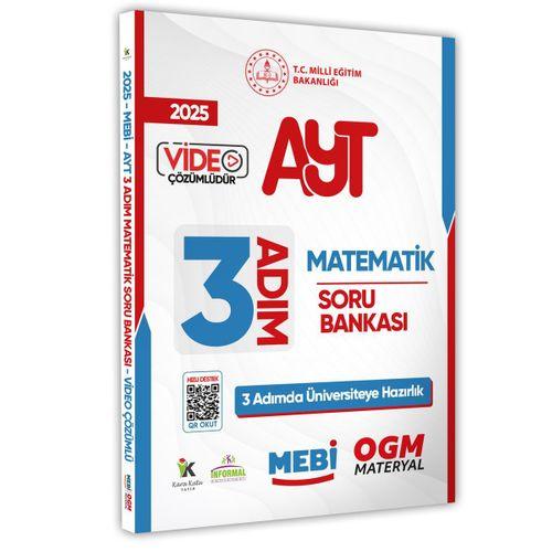 2025 AYT MEBİ-OGM 3 ADIM Matematik Soru Bankası RENKLİ A4 Boyut Video Çözümlü (Karakutu Katkılarıyla)