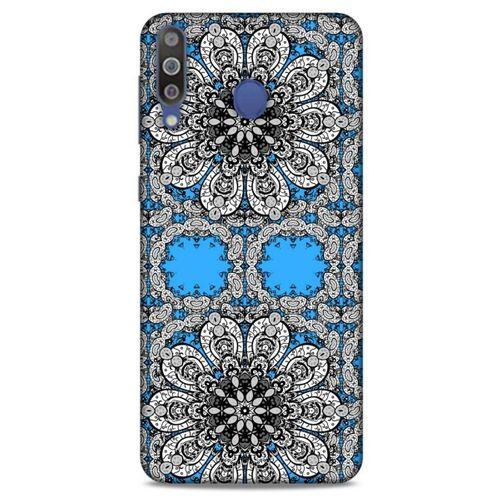 Samsung Galaxy M30 Uyumlu Kılıf Mavi Delisi (34) Slim Armor Kılıf Sanat