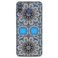 Samsung Galaxy M30 Uyumlu Kılıf Mavi Delisi (34) Slim Armor Kılıf Sanat
