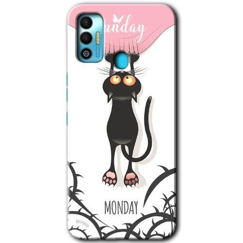 Potkal Hediye Fabrikası Tecno Spark 7T Kılıf HD Desen Baskılı Arka Kapak - Dark Sunday