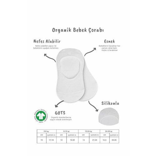 2'li Penye Babet Silikonlu Basic Çorap 30104 Gri Beyaz