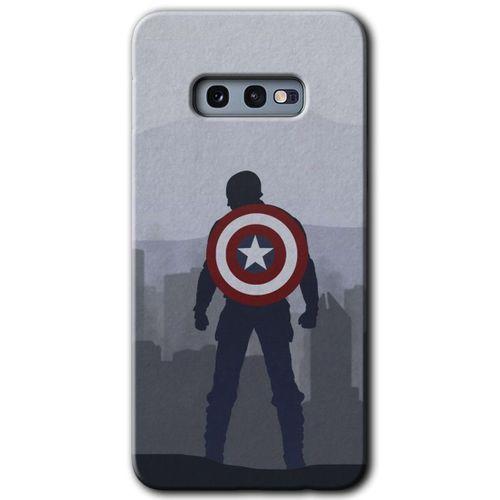 Samsung Galaxy S10e HD Baskılı Kılıf + 9D Tam Ekran Koruyucu - Captain Avenger