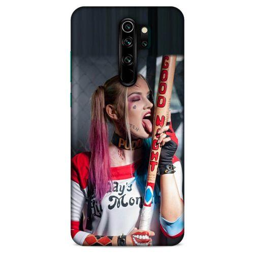 Xiaomi Redmi Note 8 Pro Uyumlu Kılıf Harley Quinn (23) Ultra Koruma Kılıfı Kırmızı-menekşe