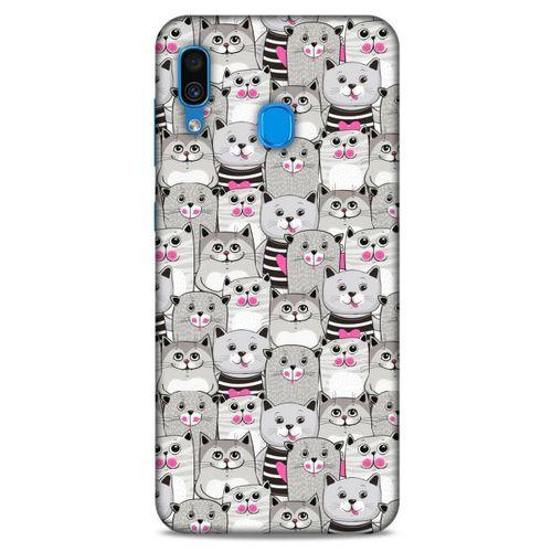 Lopard Samsung Galaxy A30 Uyumlu Kılıf Kediler (32) Soft Silikon Kılıf Pembe Burun