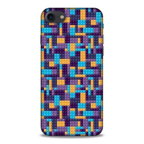 Lopard Apple Iphone 8 Uyumlu Kılıf BloX (49) Ultra Silikon Kılıf Mor Orange