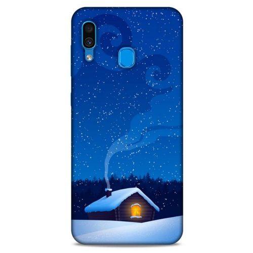 Samsung Galaxy A30 Kılıf Snowix (21) Koruyucu Kapak Parliement Mavi