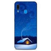 Samsung Galaxy A30 Kılıf Snowix (21) Koruyucu Kapak Parliement Mavi