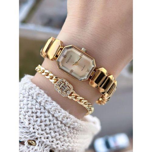 Ferrucci Mini Vintage Seri 2 Yıl Garantili 3 Atm Suya Dayanıklı Kadın Kol Saati+Bileklik Z.01141.4