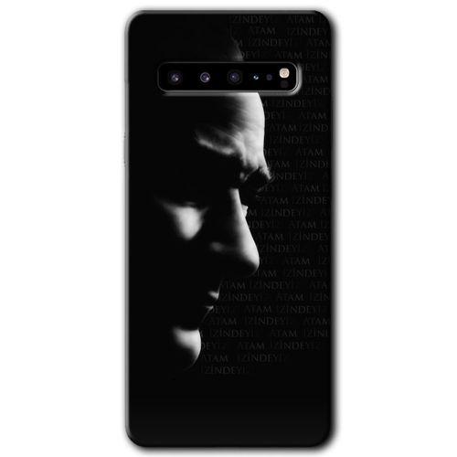 Samsung Galaxy S10 Plus HD Baskılı Kılıf + 9D Tam Ekran Koruyucu - Atam İzindeyiz