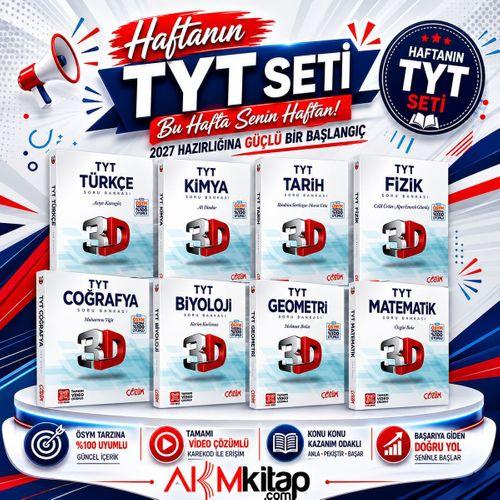 3D Yayınları TYT Soru Bankası Seti 8 Kitap Set
