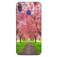Lopard Samsung Galaxy M20 Uyumlu Kılıf Bahar (42) Rugged Armor Kılıf Pembe Ağaç