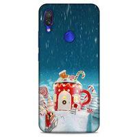 Xiaomi Redmi Note 7 Pro Kılıf Snowix (13) Silikon Kap Kırmızı