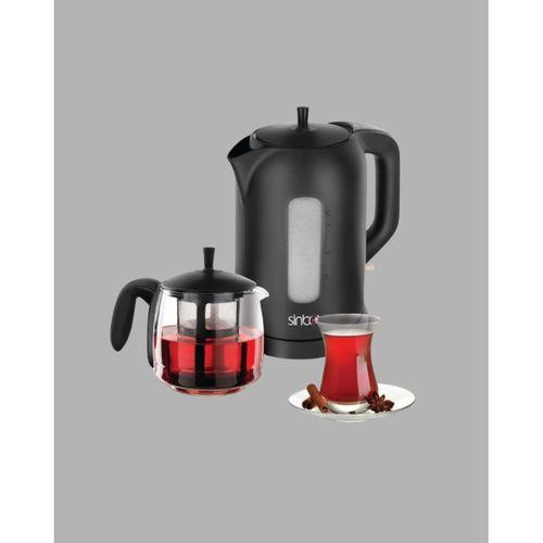 Sinbo Elektrikli Çay Makinesi 1.7 L Su Isıtıcı Ve Cam Demlikli Güvenli Kullanım