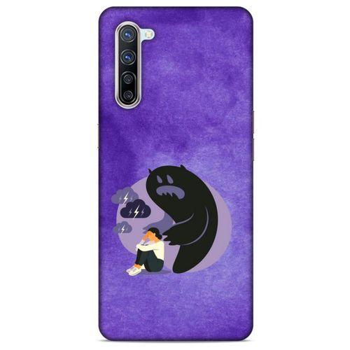 Oppo Reno 3 Pro 5g Kılıf Depresyon (41) Tank Kılıf Koyu Yeşil Pembe