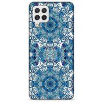 Samsung Galaxy A22 Uyumlu Kılıf Mavi Delisi (32) Soft Silikon Kılıf Motif