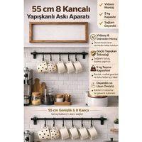 8 Kancalı Yapışkanlı Askı Aparatı
