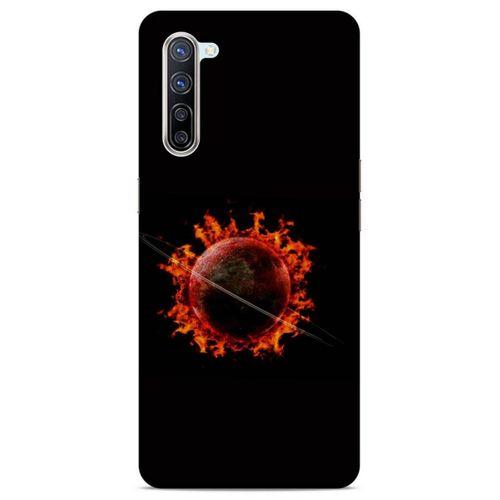 Lopard Oppo Reno 3 Pro 5g Uyumlu Kılıf FireX (47) Crystal Flex Kılıf Satürn Ateşi