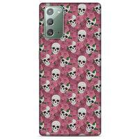 Samsung Galaxy Note 20 Uyumlu Kılıf Pembe Delisi (37) Silicone Cover İskelet