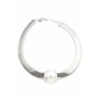 İncili Tasma Kolye - Gümüş