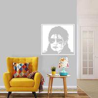 Michael Jackson Silüeti Dekoratif Duvar Sticker, Çıkartma, Etiket Beyaz