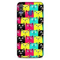 Lopard Samsung Galaxy M20 Uyumlu Kılıf Kediler (40) Fit Silikon Kılıf Minnak