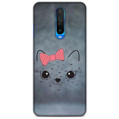 Lopard Xiaomi Redmi K30 Uyumlu Kılıf Kediler (13) Silikon Kap Papyonlu