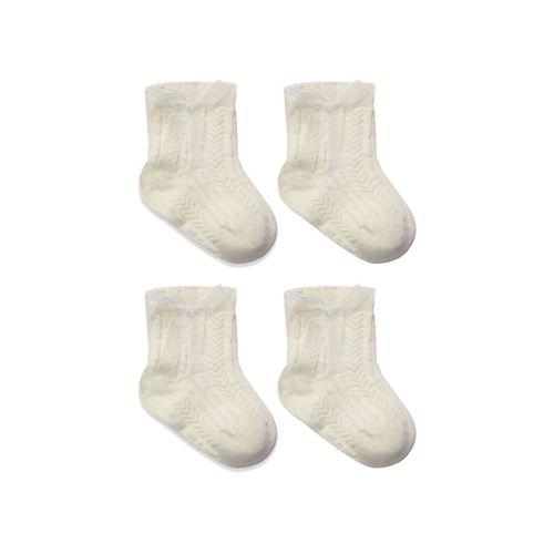 Bistyle Bistyle Fiyonklu Penye Soket Çorap 2li 10150 Naturel